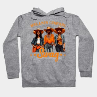 African Melanin Cowgirl Swag Black History Gift For Women Girls Hoodie